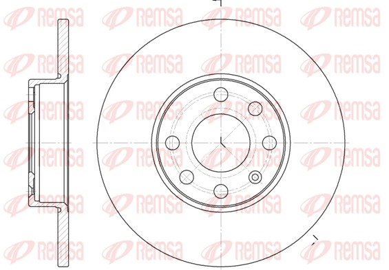 Brake Disc - 6800.00 REMSA