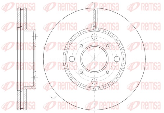 Brake Disc - 6804.10 REMSA