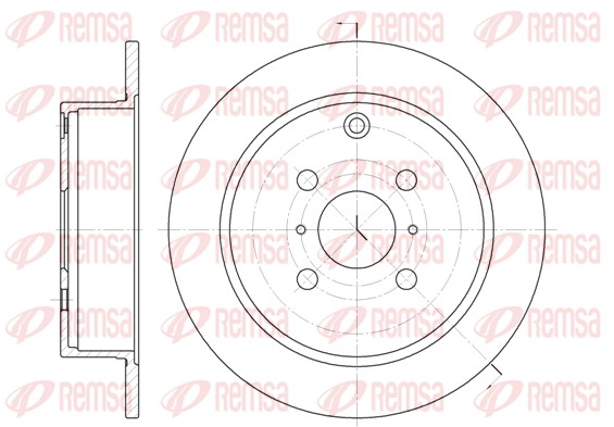 Brake Disc - 6805.00 REMSA