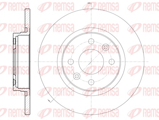 Brake Disc - 6809.00 REMSA
