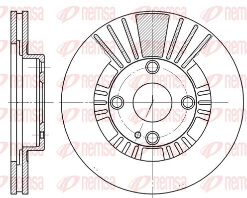 Brake Disc - 6812.10 REMSA