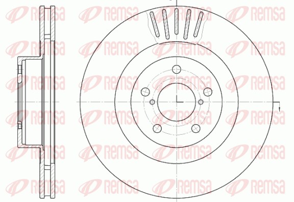 Brake Disc - 6816.10 REMSA