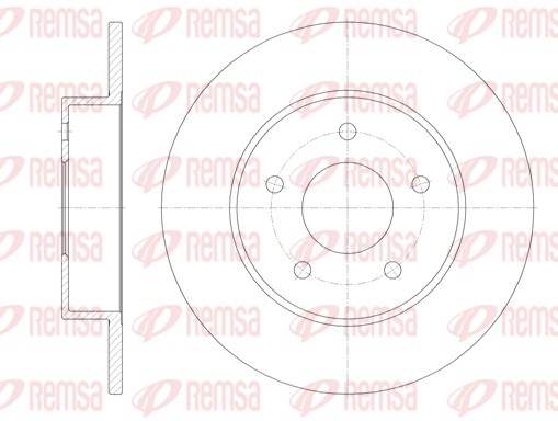 Brake Disc - 6820.00 REMSA