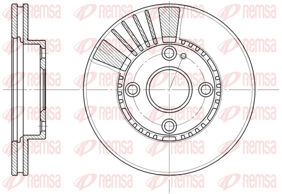 Brake Disc - 6834.10 REMSA