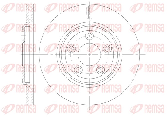 Brake Disc - 6837.10 REMSA