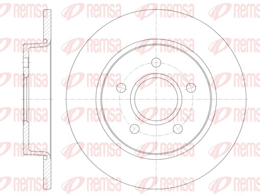 Brake Disc - 6846.00 REMSA