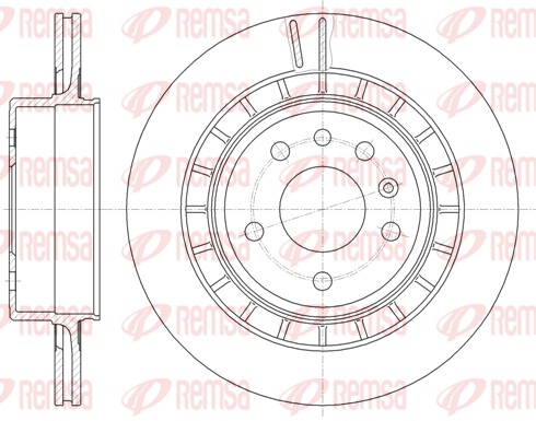 Brake Disc - 6861.10 REMSA