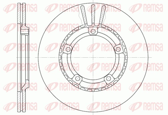 Brake Disc - 6870.10 REMSA