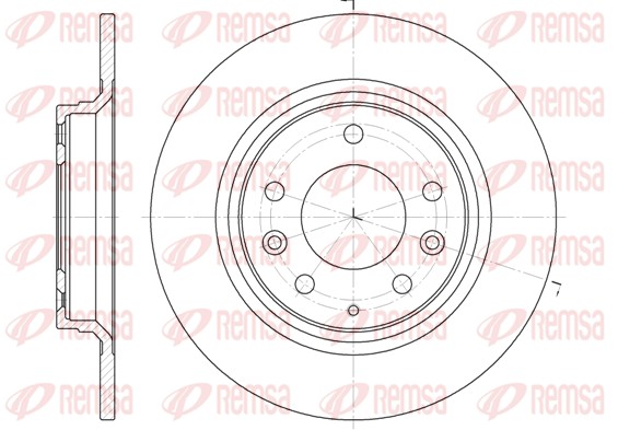 Brake Disc - 6881.00 REMSA