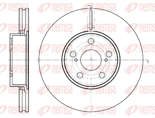 Brake Disc - 6887.10 REMSA