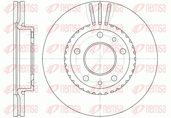 Brake Disc - 6888.10 REMSA