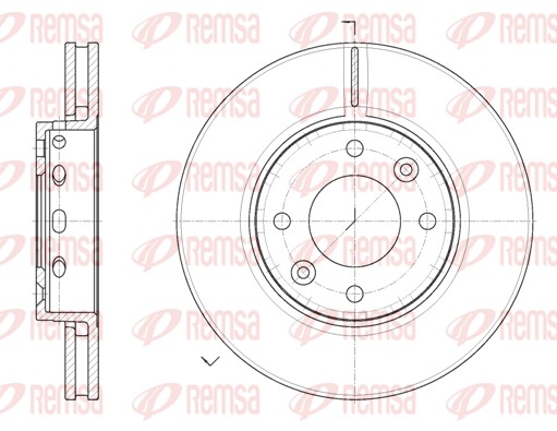 Brake Disc - 6891.10 REMSA