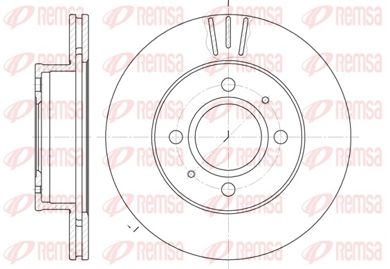 Brake Disc - 6927.10 REMSA