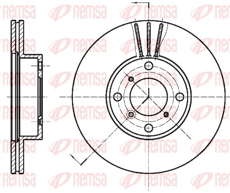 Brake Disc - 6950.10 REMSA
