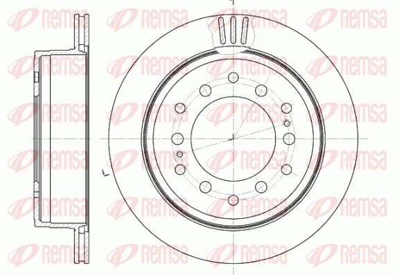 Brake Disc - 6956.10 REMSA