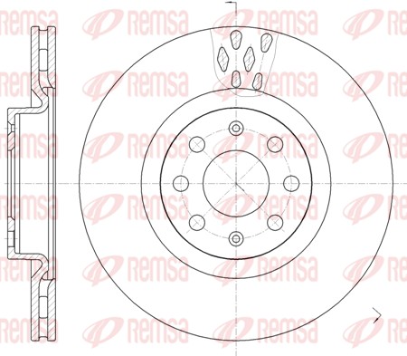 Brake Disc - 6982.10 REMSA