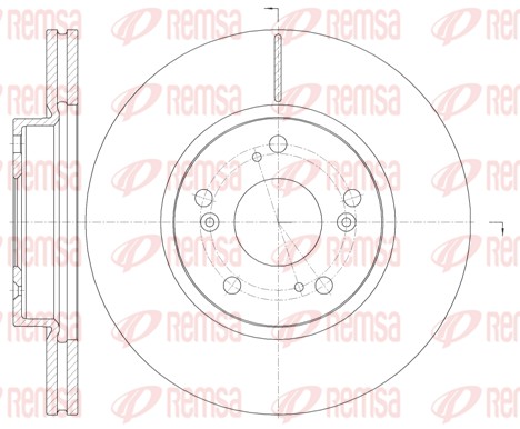Brake Disc - 6986.10 REMSA