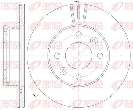 Brake Disc - 6990.10 REMSA