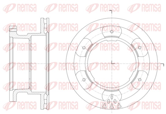 Brake Disc - 61400.10 REMSA