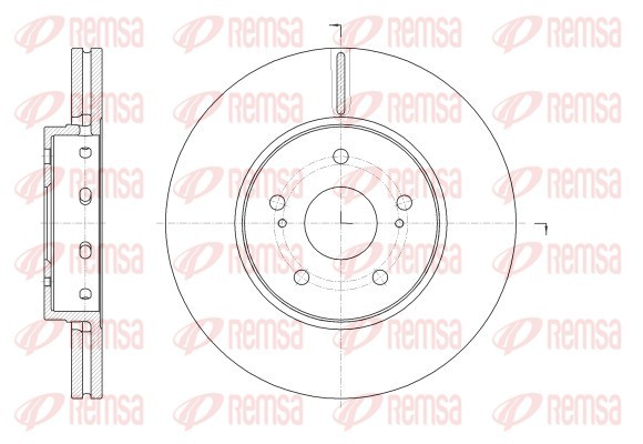Brake Disc - 62513.10 REMSA