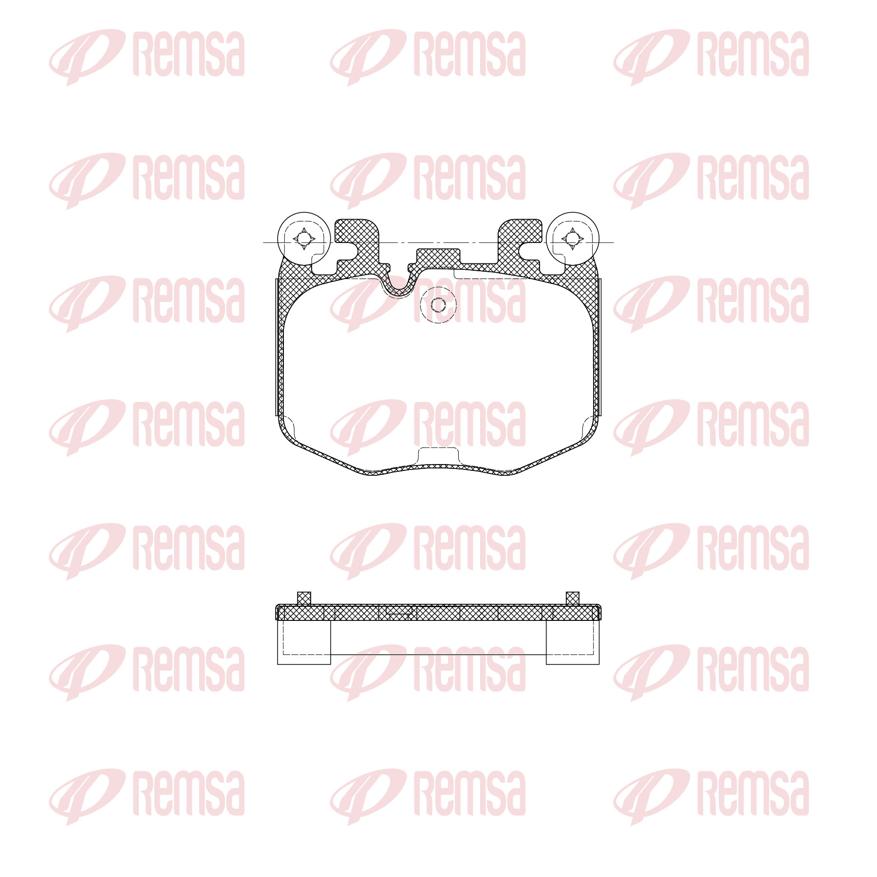 Brake Pad Set, disc brake - X2040.10 REMSA