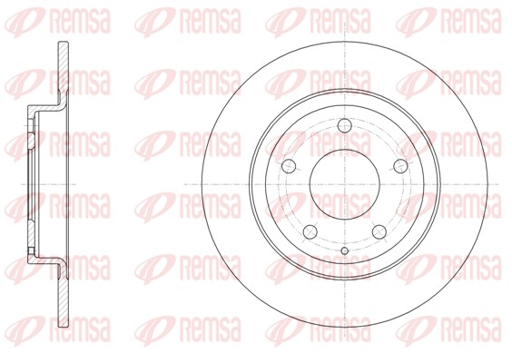 Brake Disc - 61519.00 REMSA