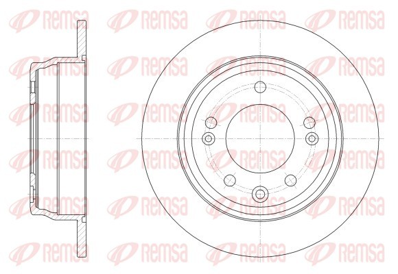 Brake Disc - 62517.00 REMSA