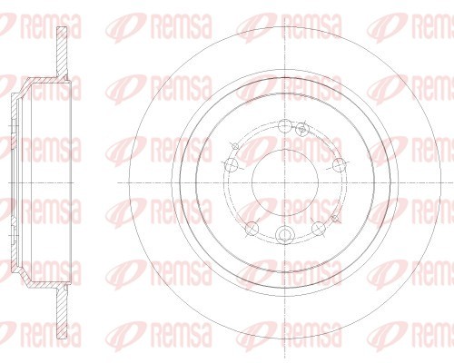 Brake Disc - 62518.00 REMSA