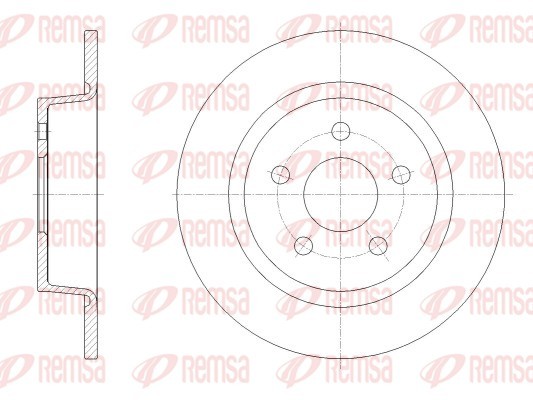 Brake Disc - 62520.00 REMSA