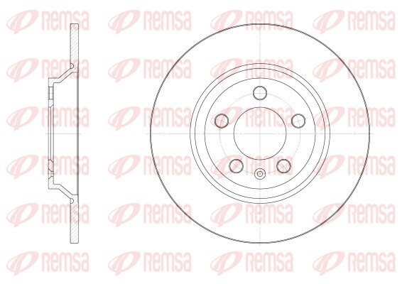 Brake Disc - 62521.00 REMSA