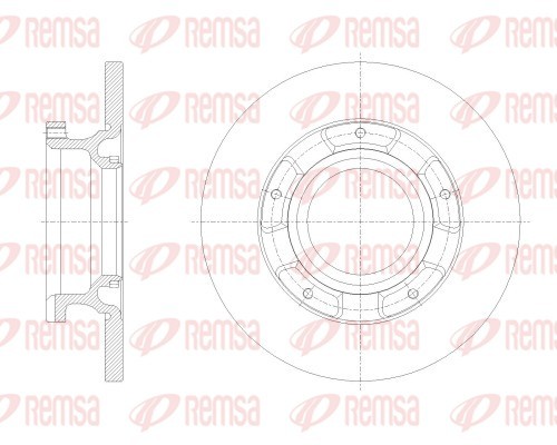 Brake Disc - 62534.00 REMSA