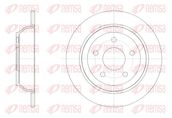 Brake Disc - 62538.00 REMSA