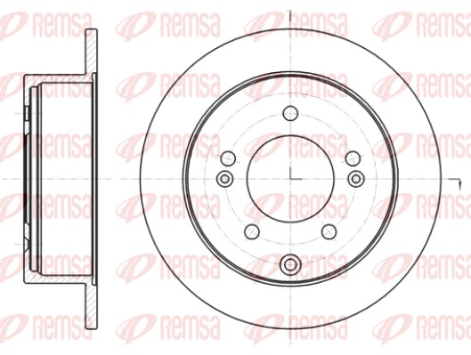 Brake Disc - 61401.00 REMSA