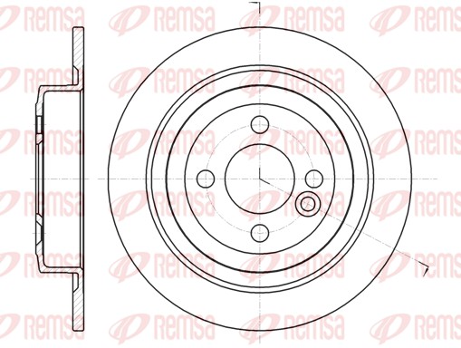 Brake Disc - 61443.00 REMSA