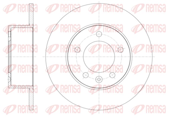Brake Disc - 61412.00 REMSA