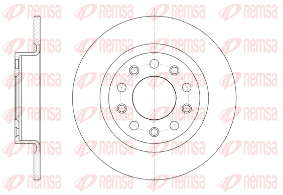 Bremsscheibe - 61445.00 REMSA
