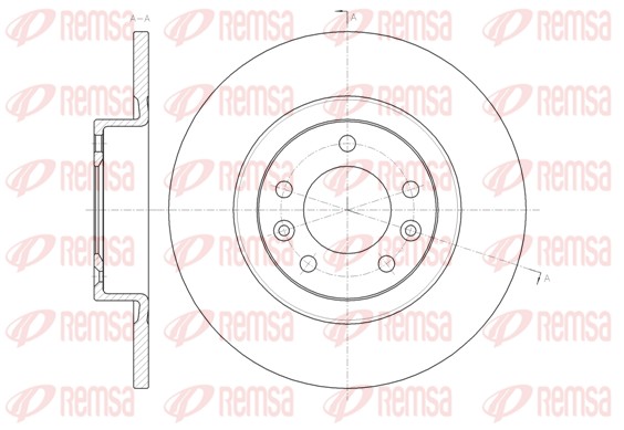 Brake Disc - 61473.00 REMSA