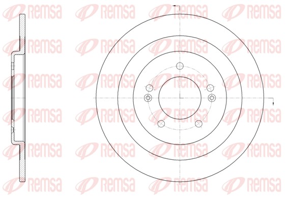 Brake Disc - 61437.00 REMSA