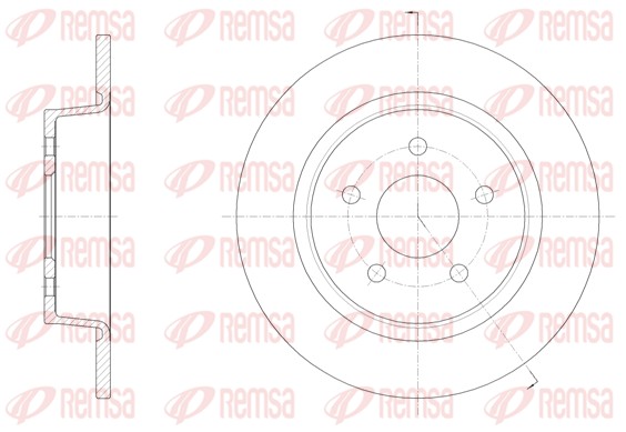 Brake Disc - 61459.00 REMSA