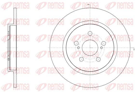 Brake Disc - 61464.00 REMSA