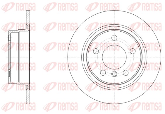 Brake Disc - 61450.00 REMSA
