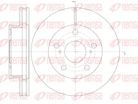 Brake Disc - 61421.10 REMSA