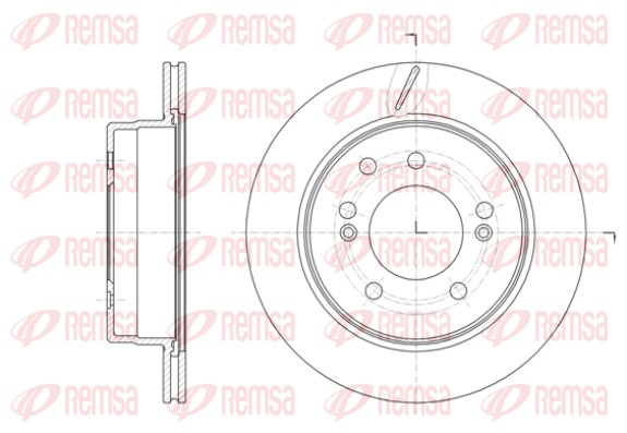 Brake Disc - 61413.10 REMSA