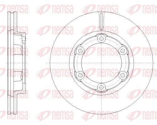 Brake Disc - 62524.10 REMSA
