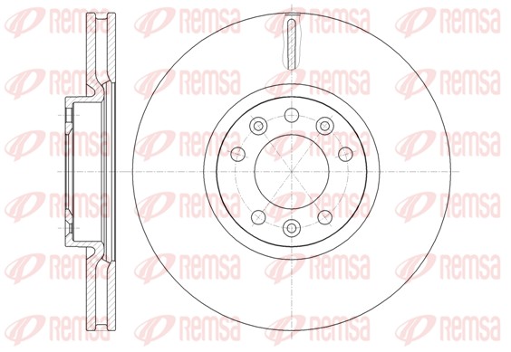 Brake Disc - 61472.10 REMSA