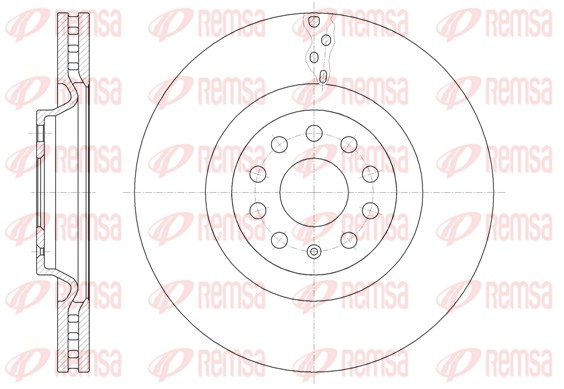 Brake Disc - 61485.10 REMSA