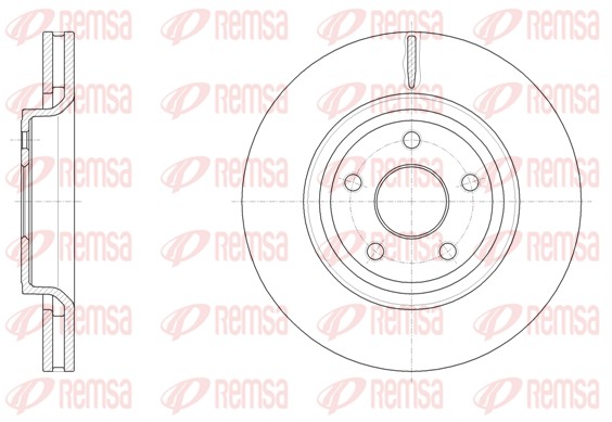 Brake Disc - 61512.10 REMSA