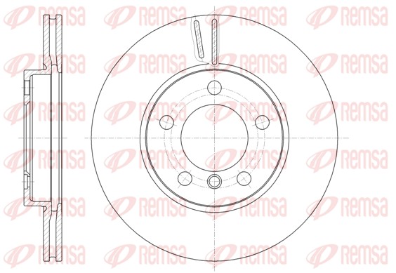 Brake Disc - 61439.10 REMSA