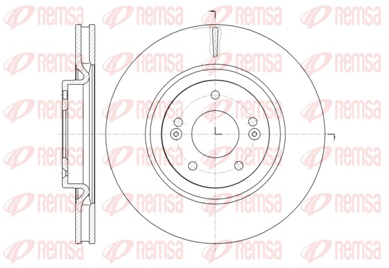 Brake Disc - 61436.10 REMSA