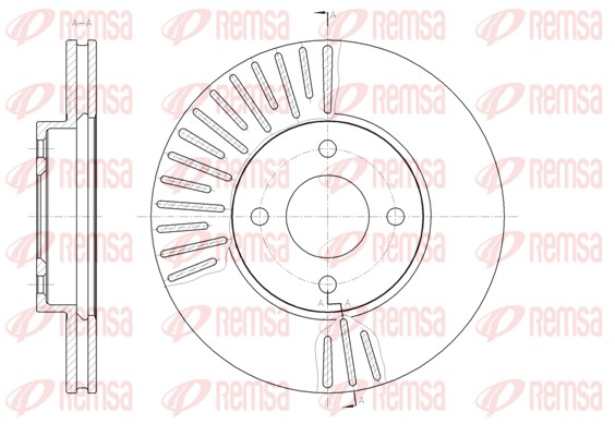 Brake Disc - 61467.10 REMSA